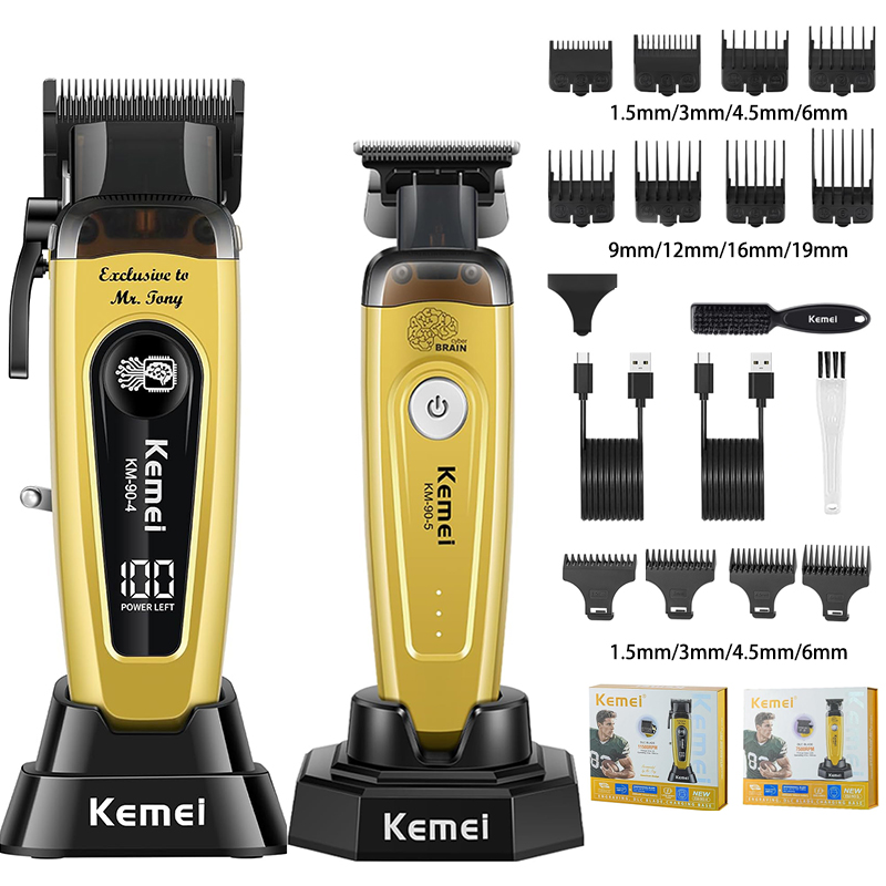 Hair Clipper Professional - KEMEI Men's Hair Trimmer, Cordless Professional