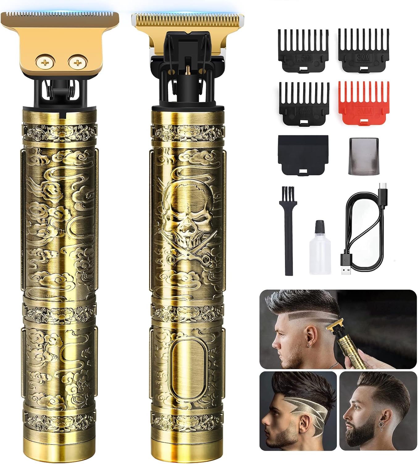 Hair Clipper Professional - Professional Hair Trimmer for Men, Cordless