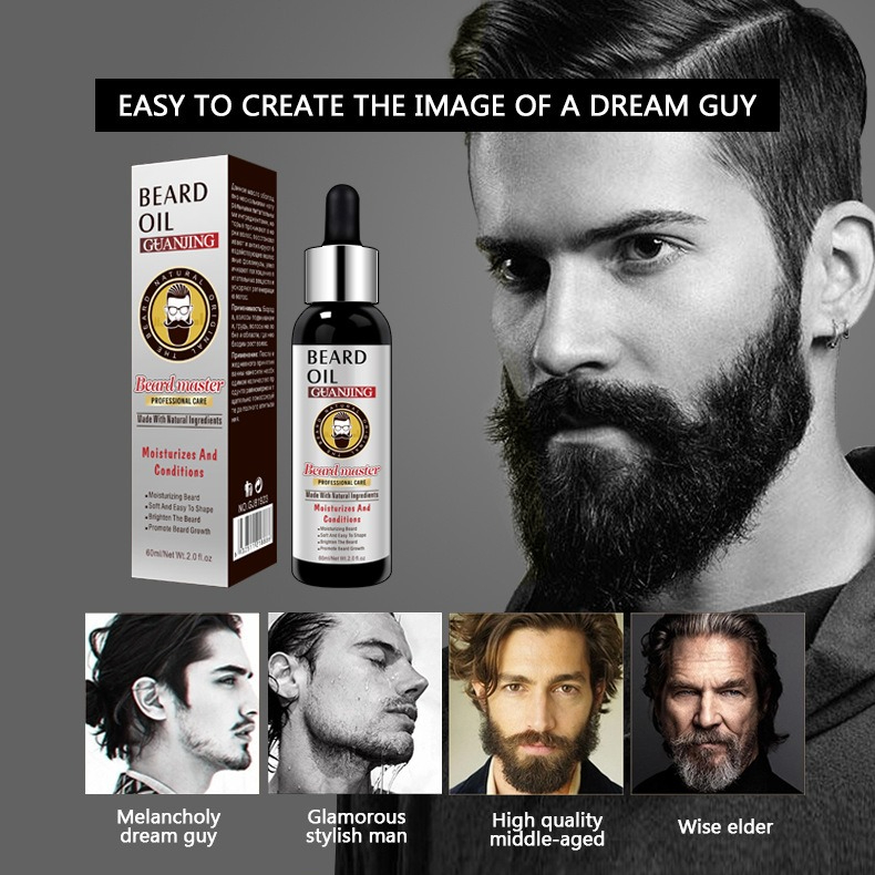 Men'S Grooming Tonic - 60ml Beard Oil Natural Organic Gentlemen