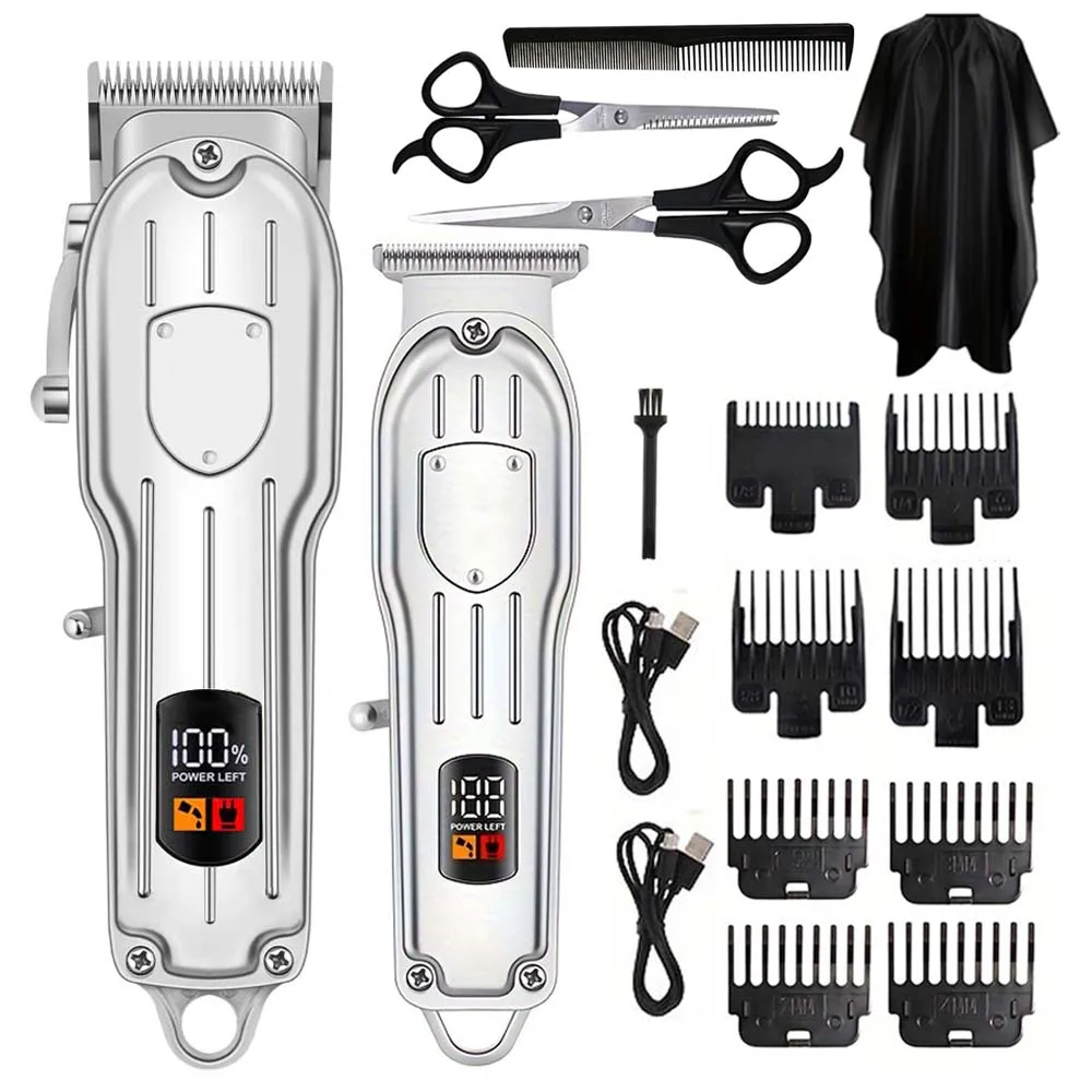 Men'S Grooming Gift Set - Electric Hair Clipper Display Digital Multifunctional