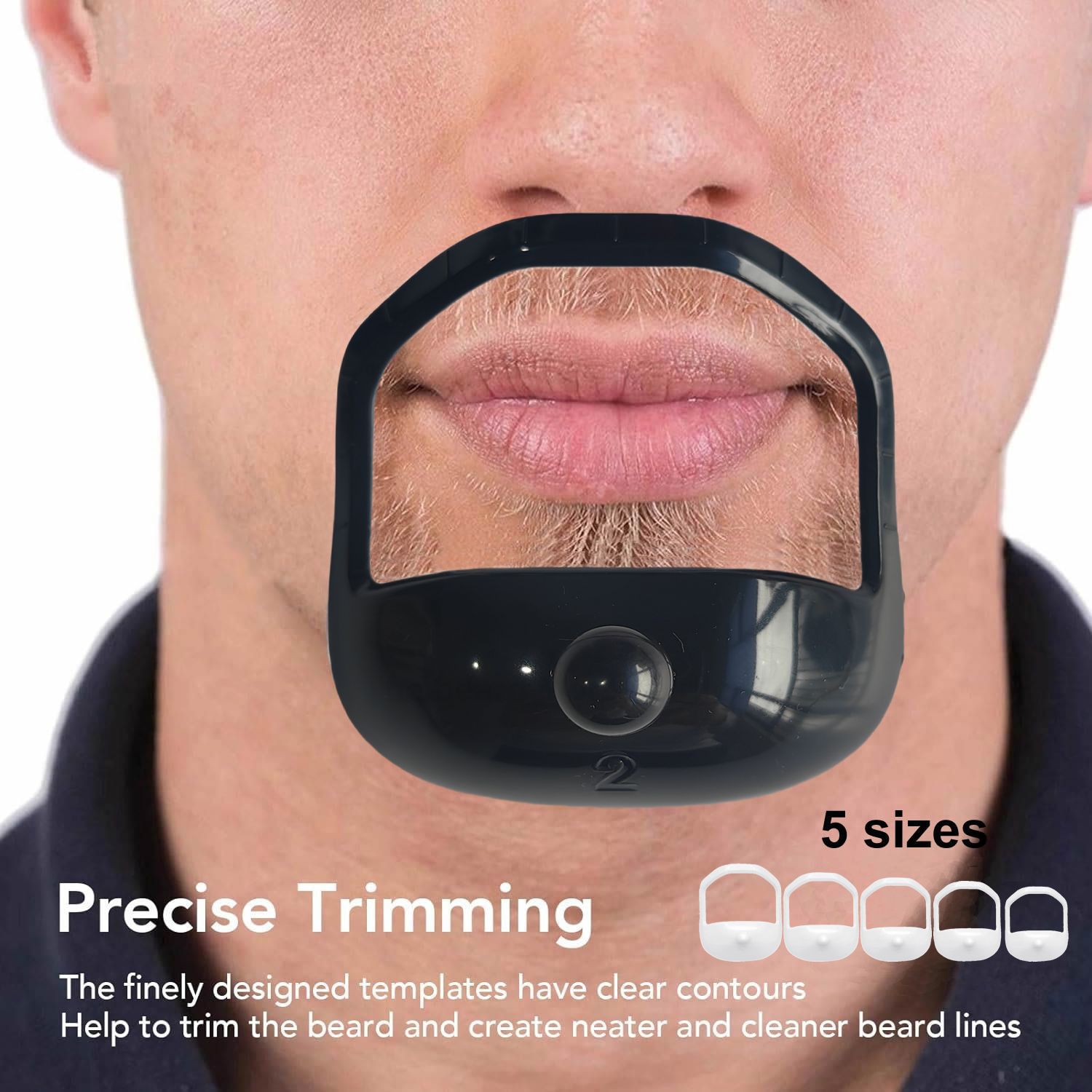 Men'S Grooming Guide - 5Pcs Beard Styling Template Set Men