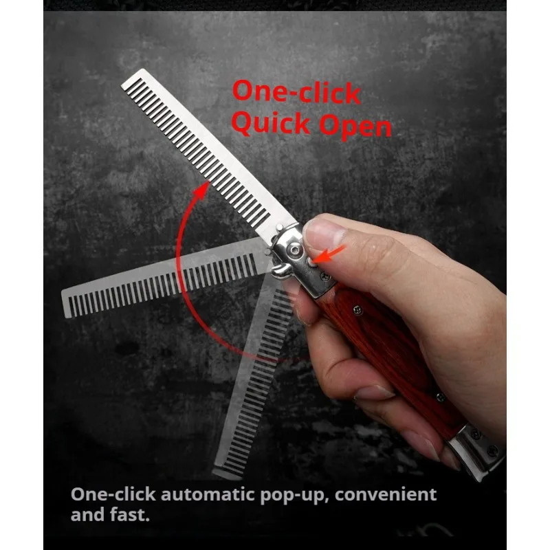 Portable Folding Spring Hair C – Men'S Grooming Tonic recenzja i cena
