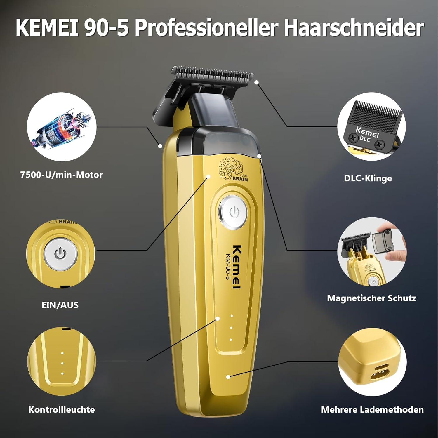 KEMEI Men's Hair Trimmer, Cord – Hair Clipper Professional recenzja i cena