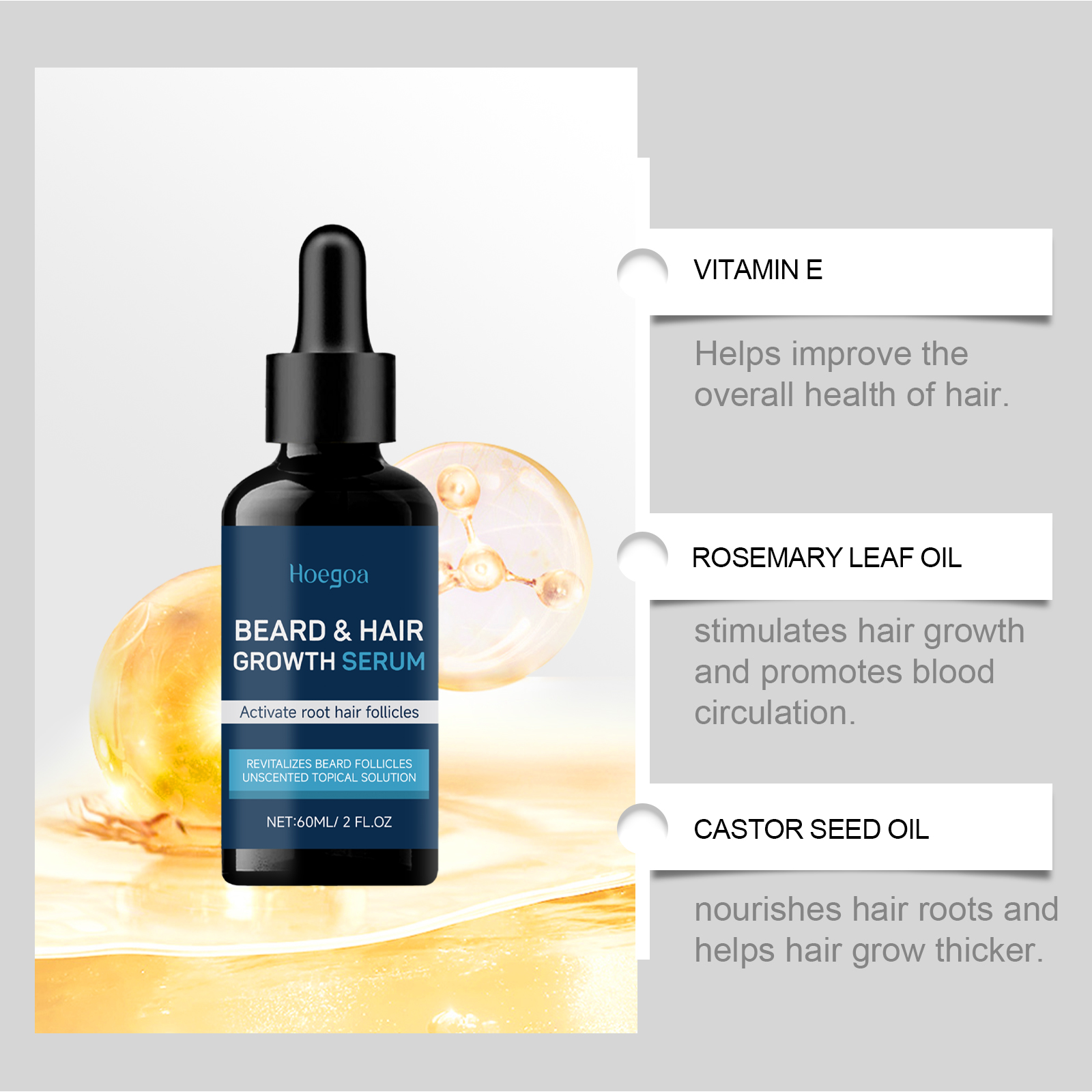 Men Beard Essential Oil Increa – Men'S Grooming Tonic recenzja i cena