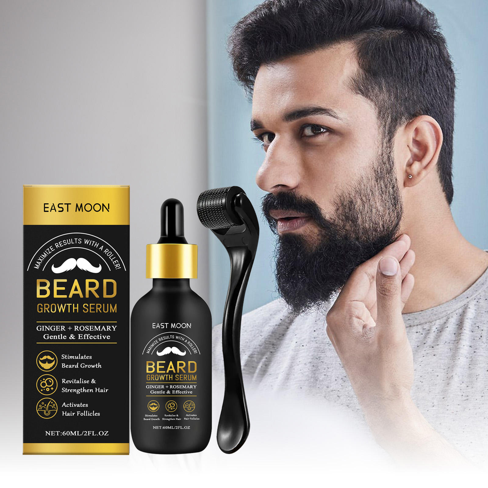 Beard Thickening Care Oil with – Men'S Grooming Tonic recenzja i cena