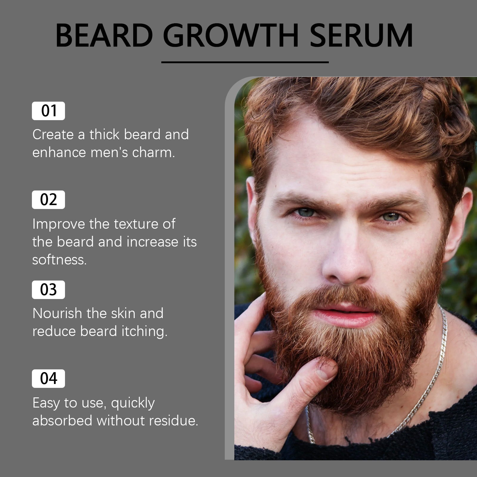 Beard Thickening Care Oil with – Men'S Grooming Tonic recenzja i cena