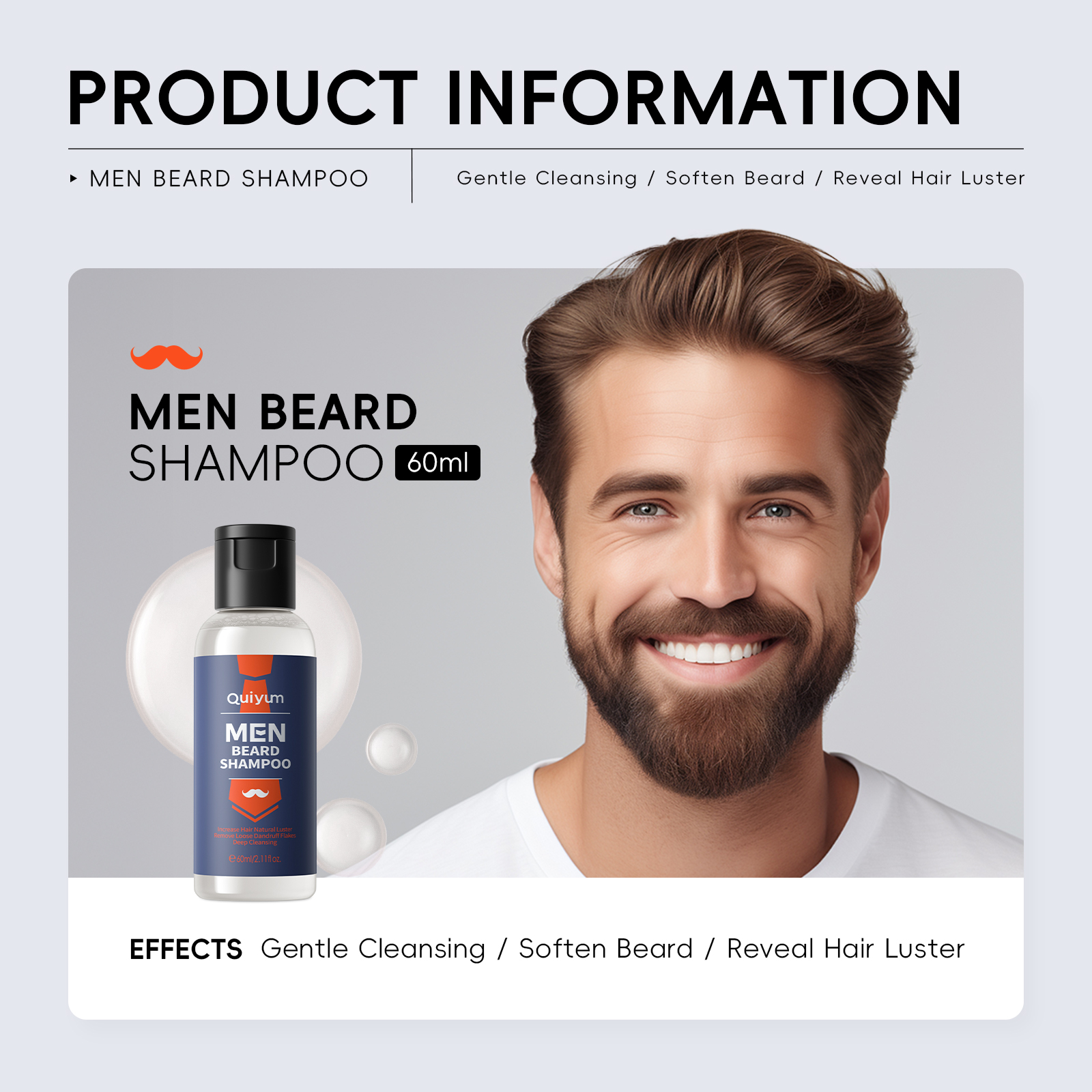 QUIYUM 4Pcs Men Beard & Facial – Men'S Grooming Gift Set recenzja i cena