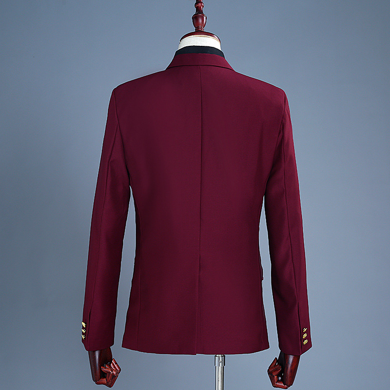 Double Row Gold Button Suit Se – Men'S Grooming Dress Code recenzja i cena