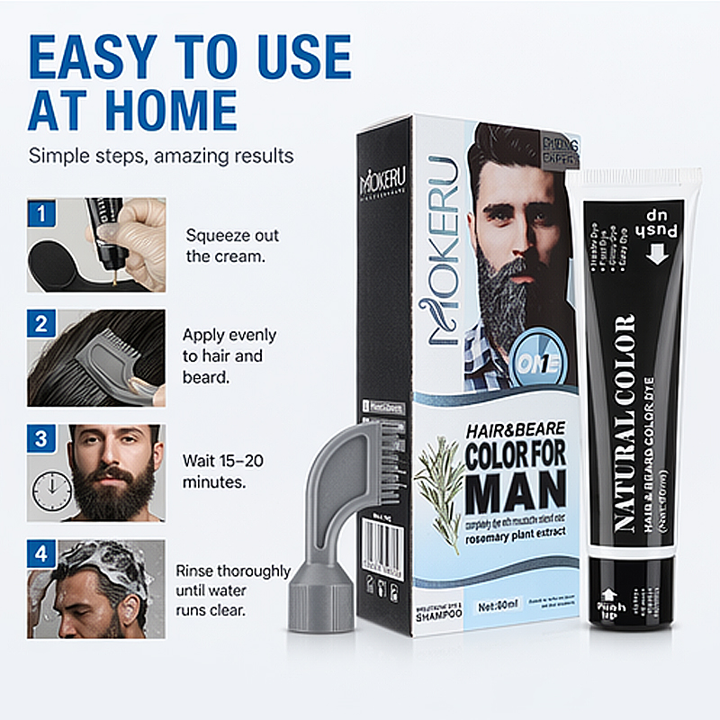Hair Dye Shampoo, Beard and Ha – Men'S Grooming Tonic recenzja i cena