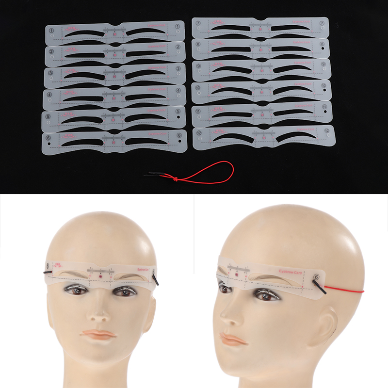12Pcs Eyebrow Stencil Set Reus – Men'S Grooming Guide recenzja i cena