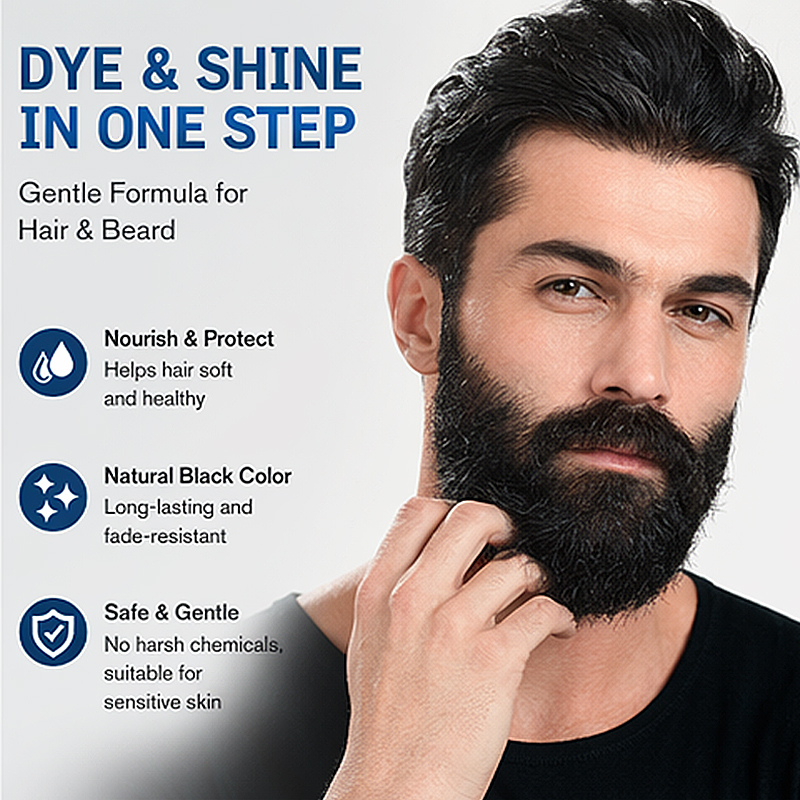 Black Hair Dye Shampoo, 2 in 1 – Men'S Grooming Tonic recenzja i cena
