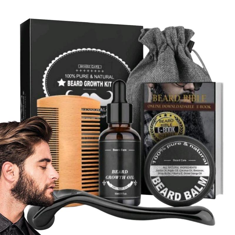 5pcs Men Beard Barba Grooming  – Men'S Grooming Tonic recenzja i cena