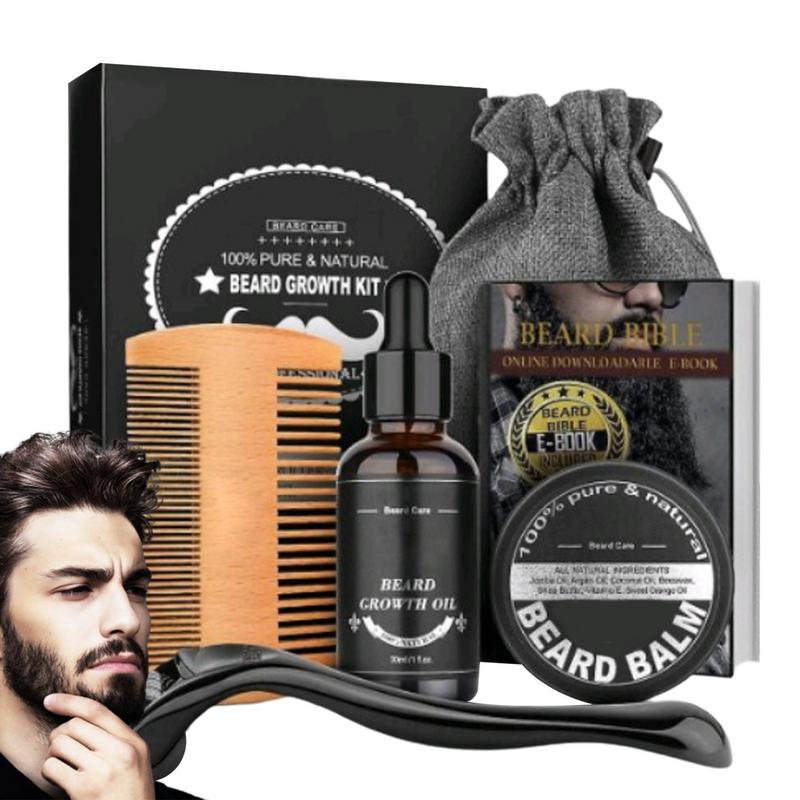 5pcs Men Beard Barba Grooming  – Men'S Grooming Tonic recenzja i cena