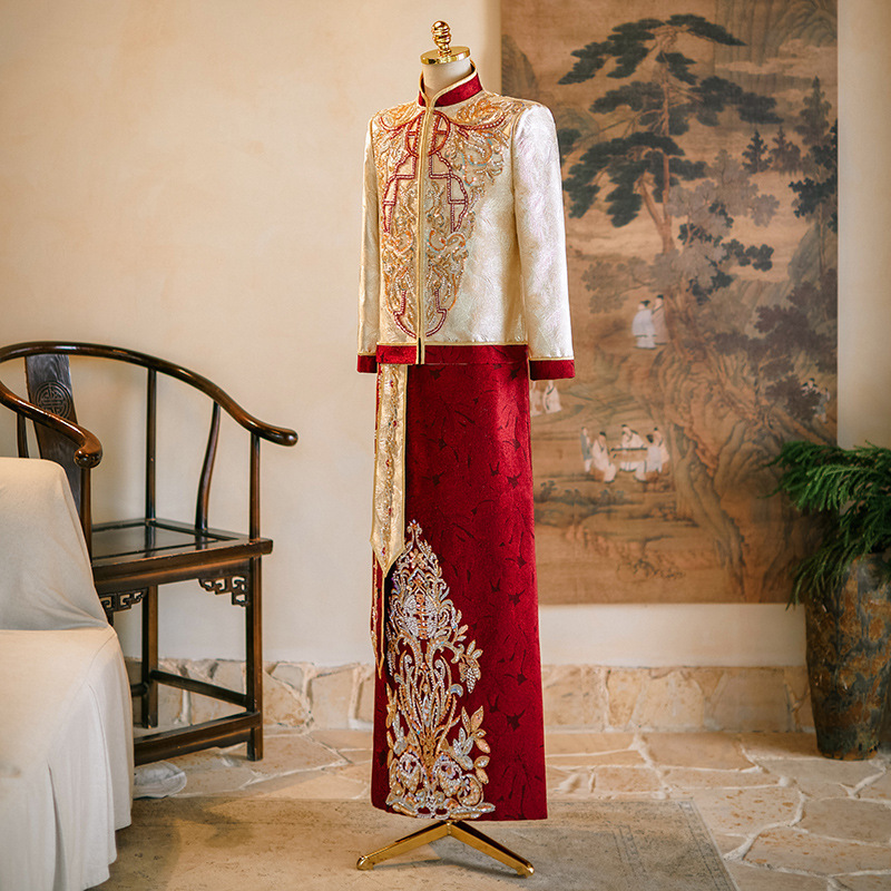 Chinese Style Wedding Clothes  – Men'S Grooming Services recenzja i cena